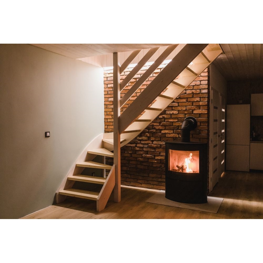 Kratki - Steel fireplace 10kW 150mm