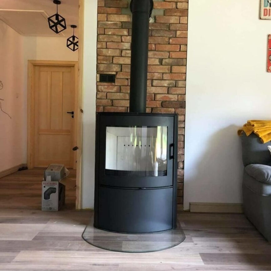 Kratki - Steel fireplace 10kW 150mm