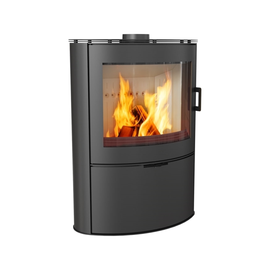 Kratki - Steel fireplace 10kW 150mm