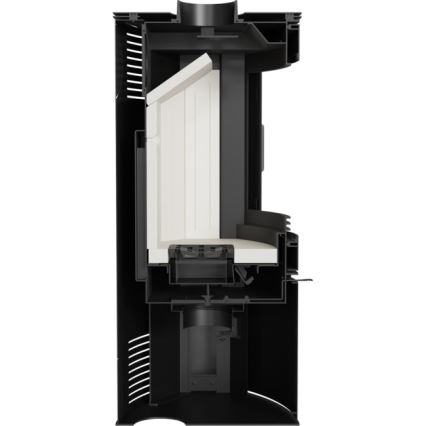 Kratki - Steel fireplace 10kW 150mm