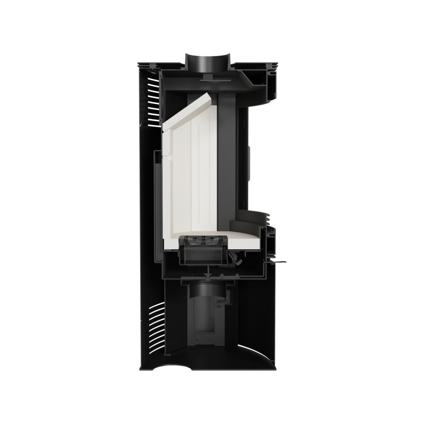 Kratki - Steel fireplace 10kW 150mm