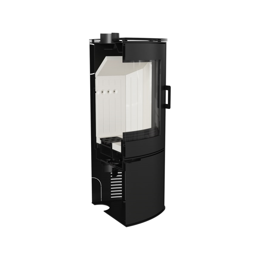 Kratki - Steel fireplace 10kW 150mm