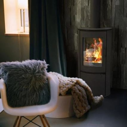 Kratki - Steel fireplace 8kW 150mm