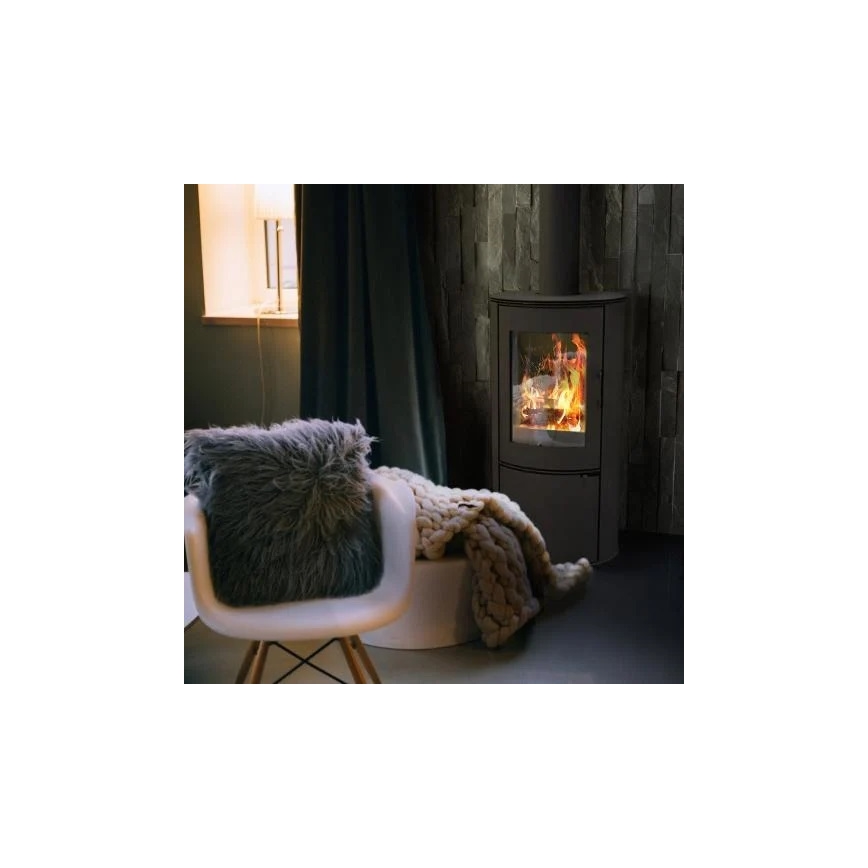 Kratki - Steel fireplace 8kW 150mm