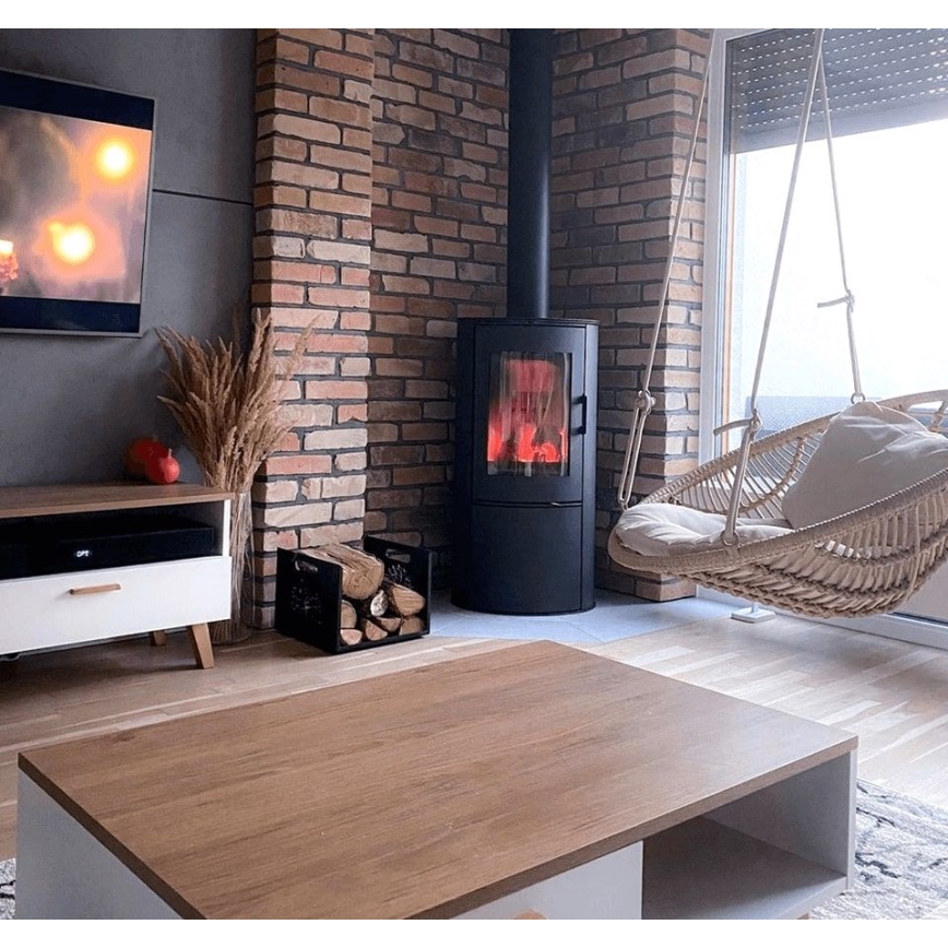 Kratki - Steel fireplace 8kW 150mm