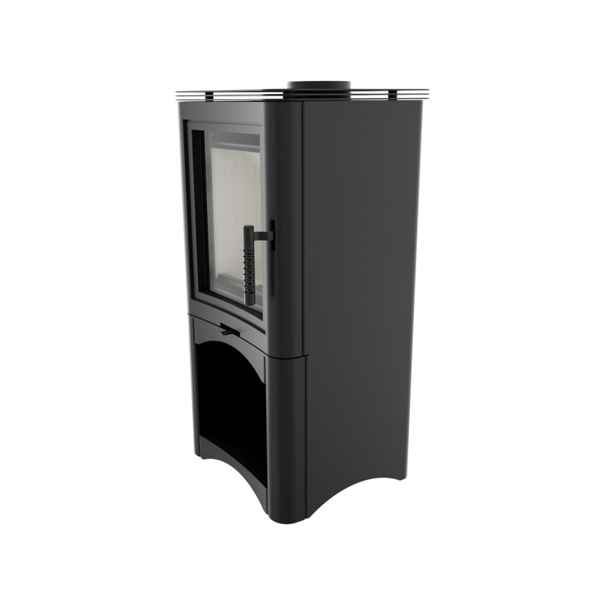 Kratki - Steel fireplace 7kW 150mm
