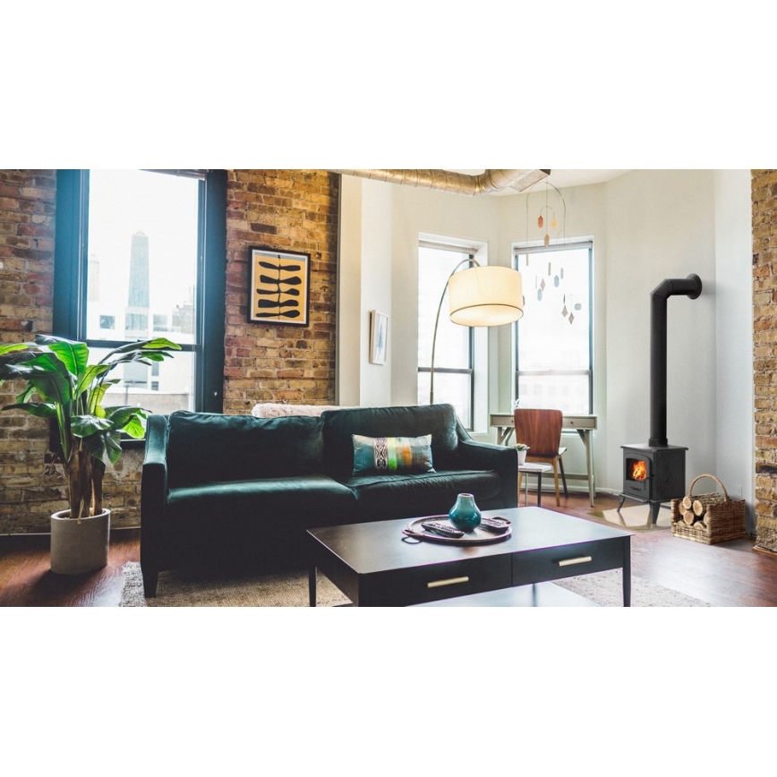 Kratki - Cast-iron fireplace 5kW 130mm