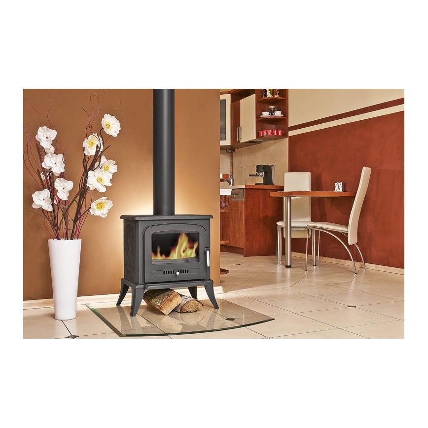 Kratki - Cast-iron fireplace 5kW 130mm