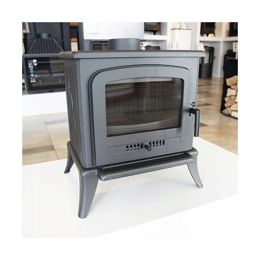 Kratki - Cast-iron fireplace 5kW 130mm