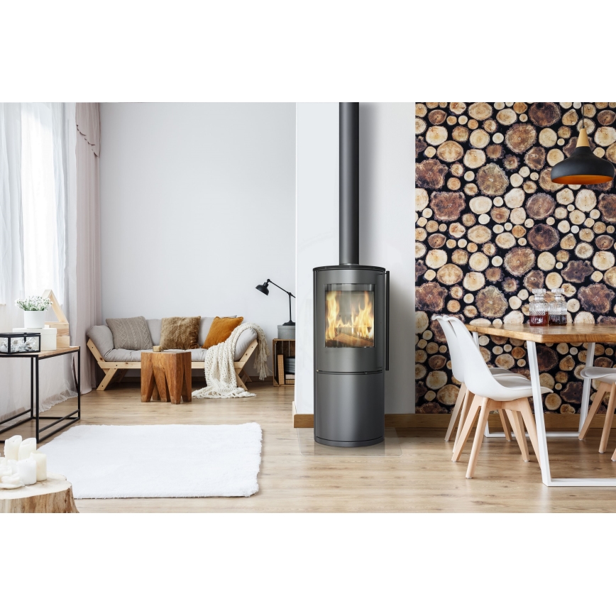 Kratki - Steel fireplace 9kW 150mm