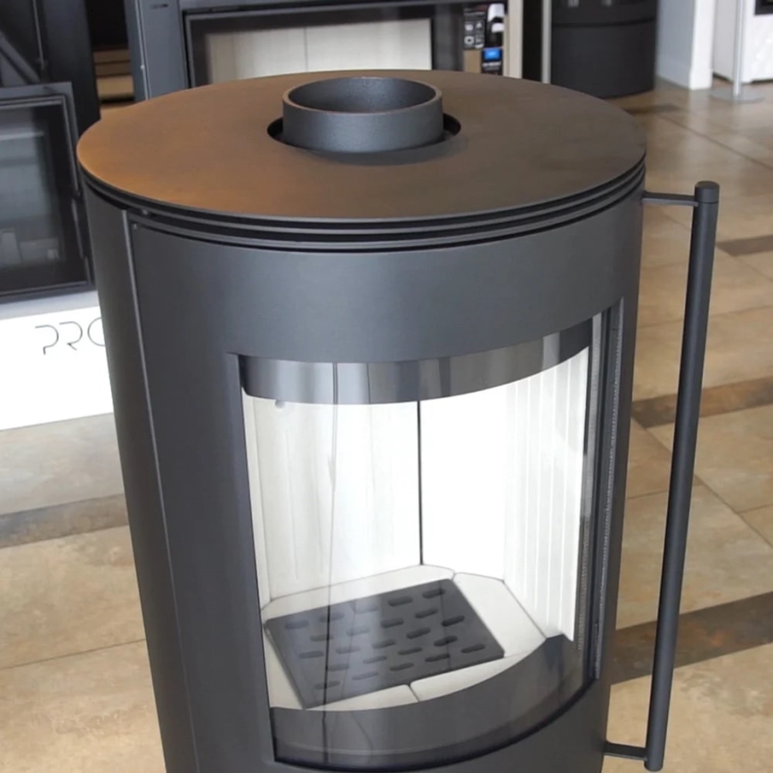 Kratki - Steel fireplace 9kW 150mm