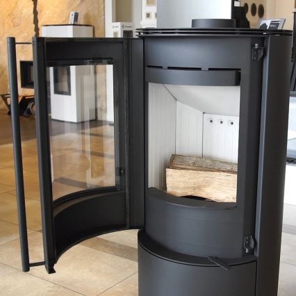 Kratki - Steel fireplace 9kW 150mm