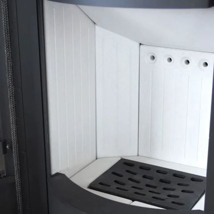 Kratki - Steel fireplace 9kW 150mm