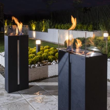 Kratki - BIO fireplace 113,6x35,9 cm 2kW black