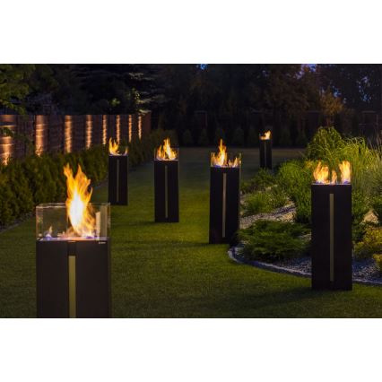 Kratki - BIO fireplace 113,6x35,9 cm 2kW black