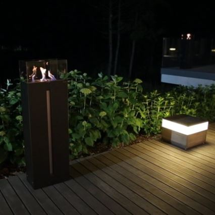 Kratki - BIO fireplace 113,6x35,9 cm 2kW black