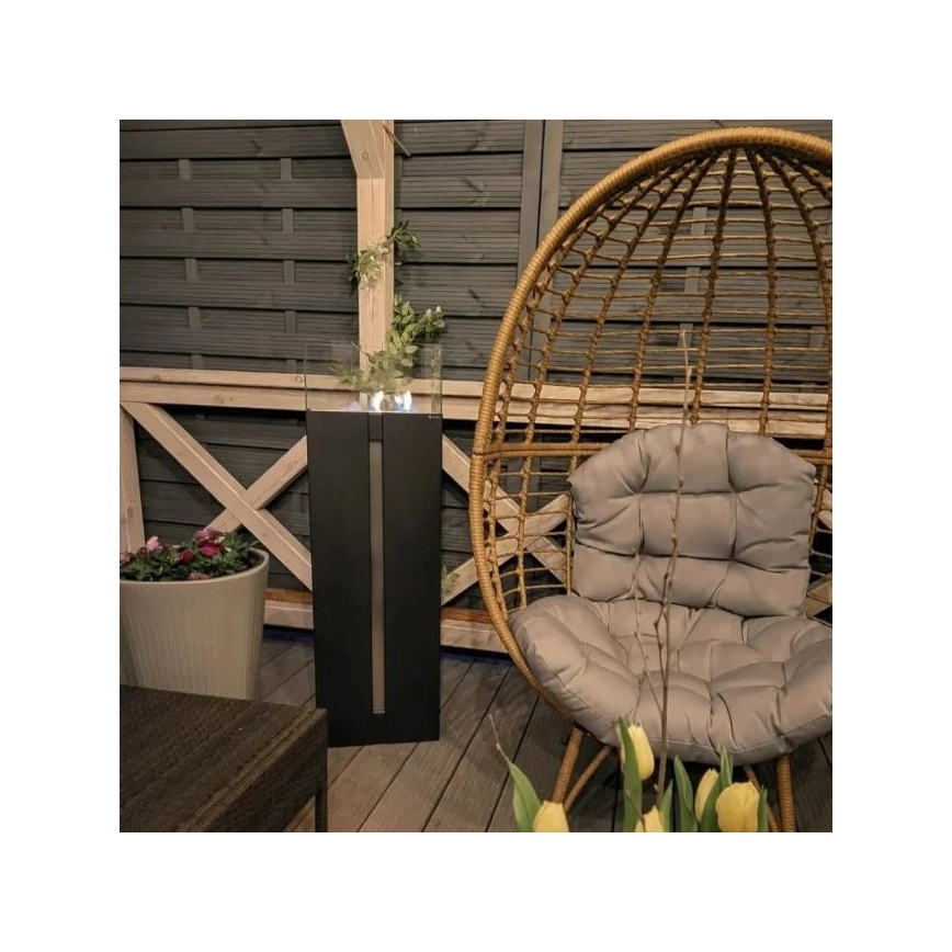 Kratki - BIO fireplace 113,6x35,9 cm 2kW black