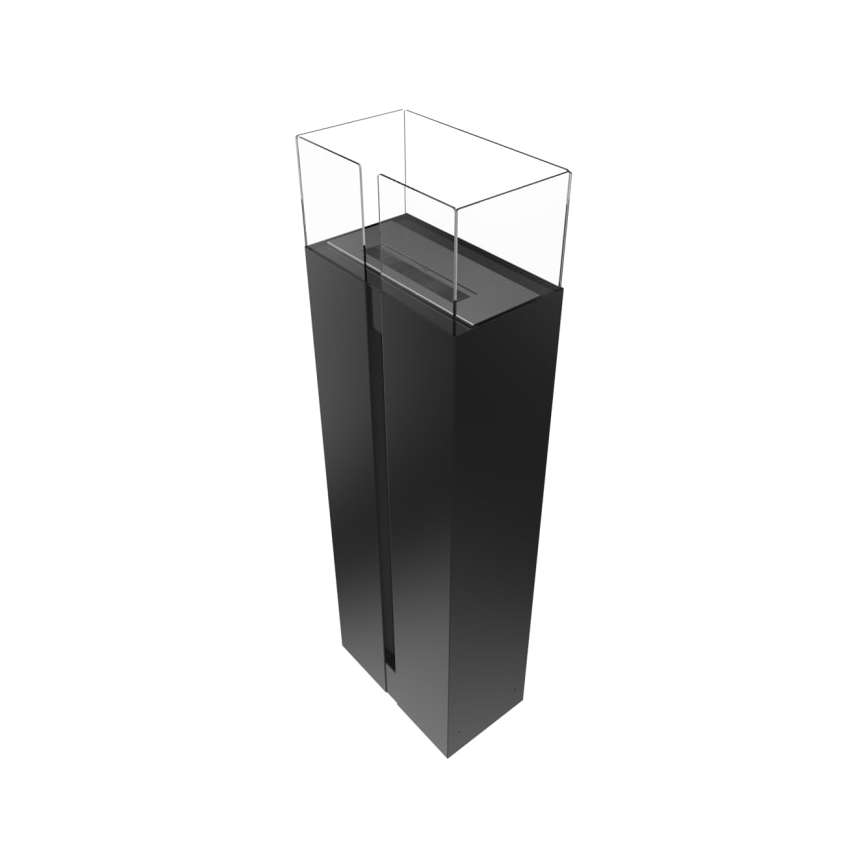 Kratki - BIO fireplace 113,6x35,9 cm 2kW black