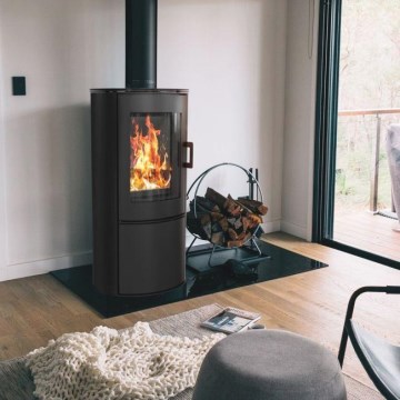 Kratki - Steel fireplace 8kW 150mm