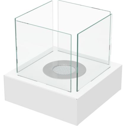 Kratki - BIO fireplace 30,3x30 cm 1kW white