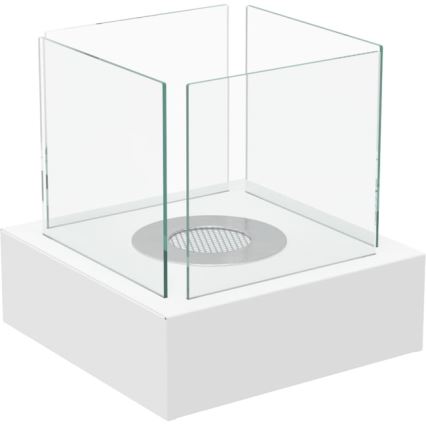 Kratki - BIO fireplace 30,3x30 cm 1kW white