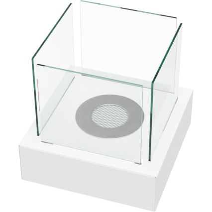 Kratki - BIO fireplace 30,3x30 cm 1kW white