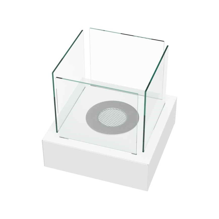 Kratki - BIO fireplace 30,3x30 cm 1kW white