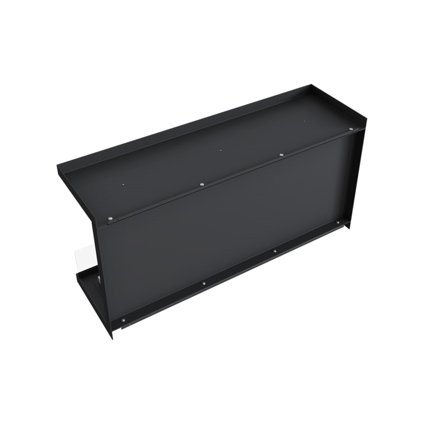 Kratki - Built-in BIO fireplace 50x100 cm 7kW black
