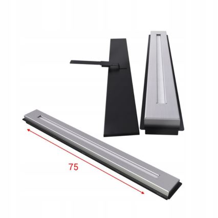 Kratki - Built-in Bioethanol Fireplace 50x100 cm, 3.5 kW, Black