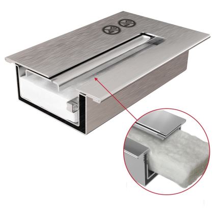 Kratki - Built-in Bioethanol Fireplace 50x100 cm, 3.5 kW, Black