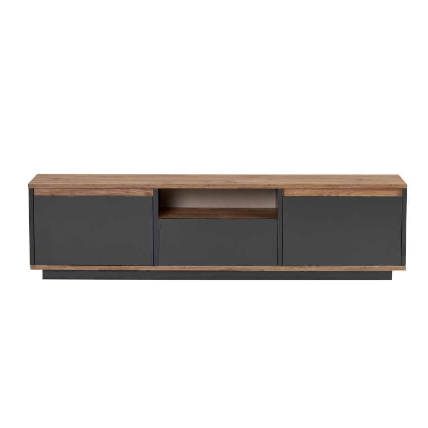 KREDE TV stand 160x30 cm anthracite/pine