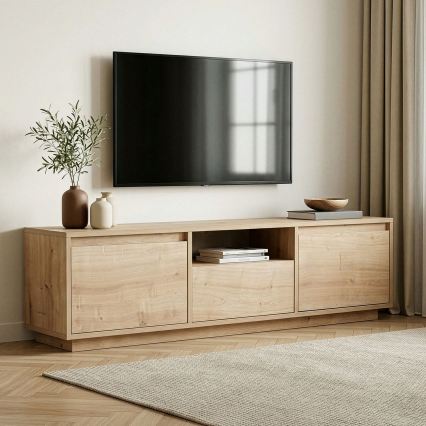 KREDE TV Stand 160x30 cm, Oak