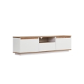 KREDE TV Stand 160x30 cm, White/Pine