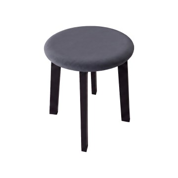 KUBE Stool, Ø 36 cm, Black/Anthracite
