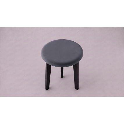 KUBE Stool, Ø 36 cm, Black/Anthracite