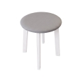 KUBE Stool Ø 36 cm white/grey