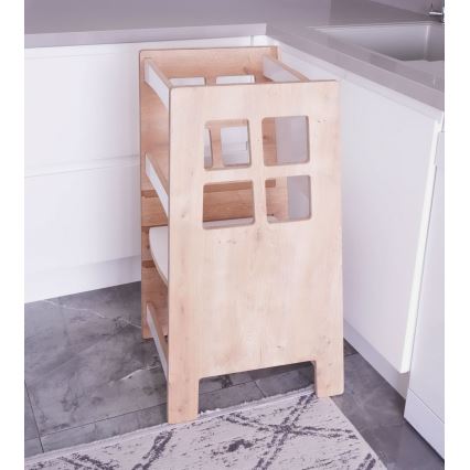 KULE Learning Tower 90x50 cm Brown/White