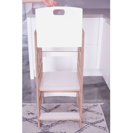 KULE Learning Tower 90x50 cm Brown/White