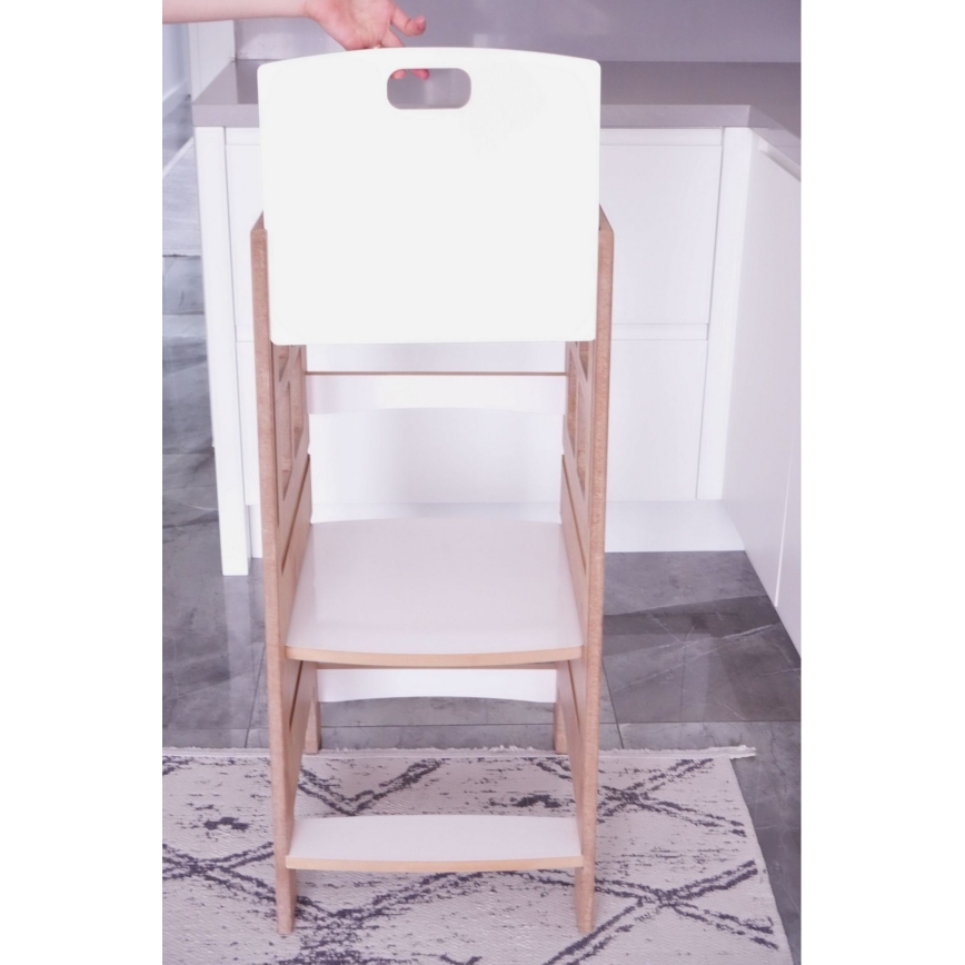 KULE Learning Tower 90x50 cm Brown/White