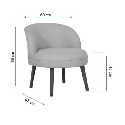 KUNI Kids Armchair, Grey