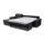 L-shaped folding corner lounge suite for everyday sleeping with a storage space LEKA left brown