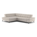L-shaped folding corner lounge suite MARANO left beige