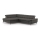L-shaped folding corner lounge suite MARANO left black