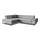 L-shaped folding corner lounge suite MARANO left grey