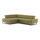L-shaped folding corner lounge suite MARANO left olive