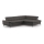 L-shaped folding corner lounge suite MARANO right black