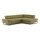L-shaped folding corner lounge suite MARANO right olive