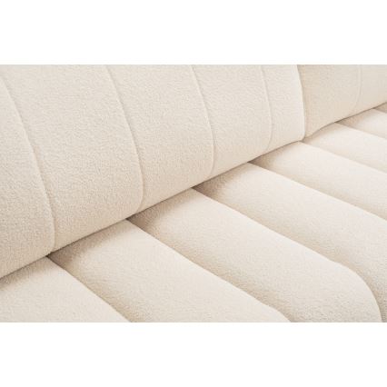 L-shaped folding corner lounge suite with a storage space DESIO right beige