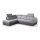 L-shaped folding corner lounge suite with a storage space MATRIX grey left