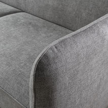 L-shaped folding corner lounge suite with a storage space NISA grey right